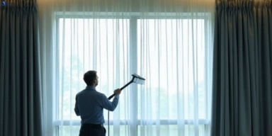 Commercial curtain steam cleaning service balmoral hotels offices